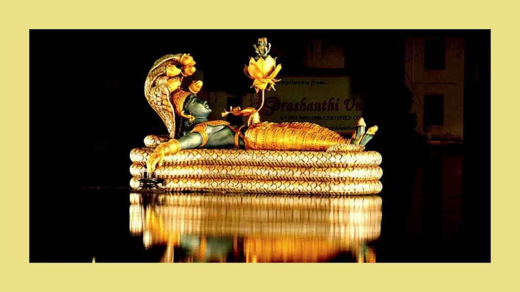 Magnificent Idol Of Lord Padmanabha swamy