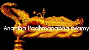 Magnificent Idol Of Lord Padmanabha swamy